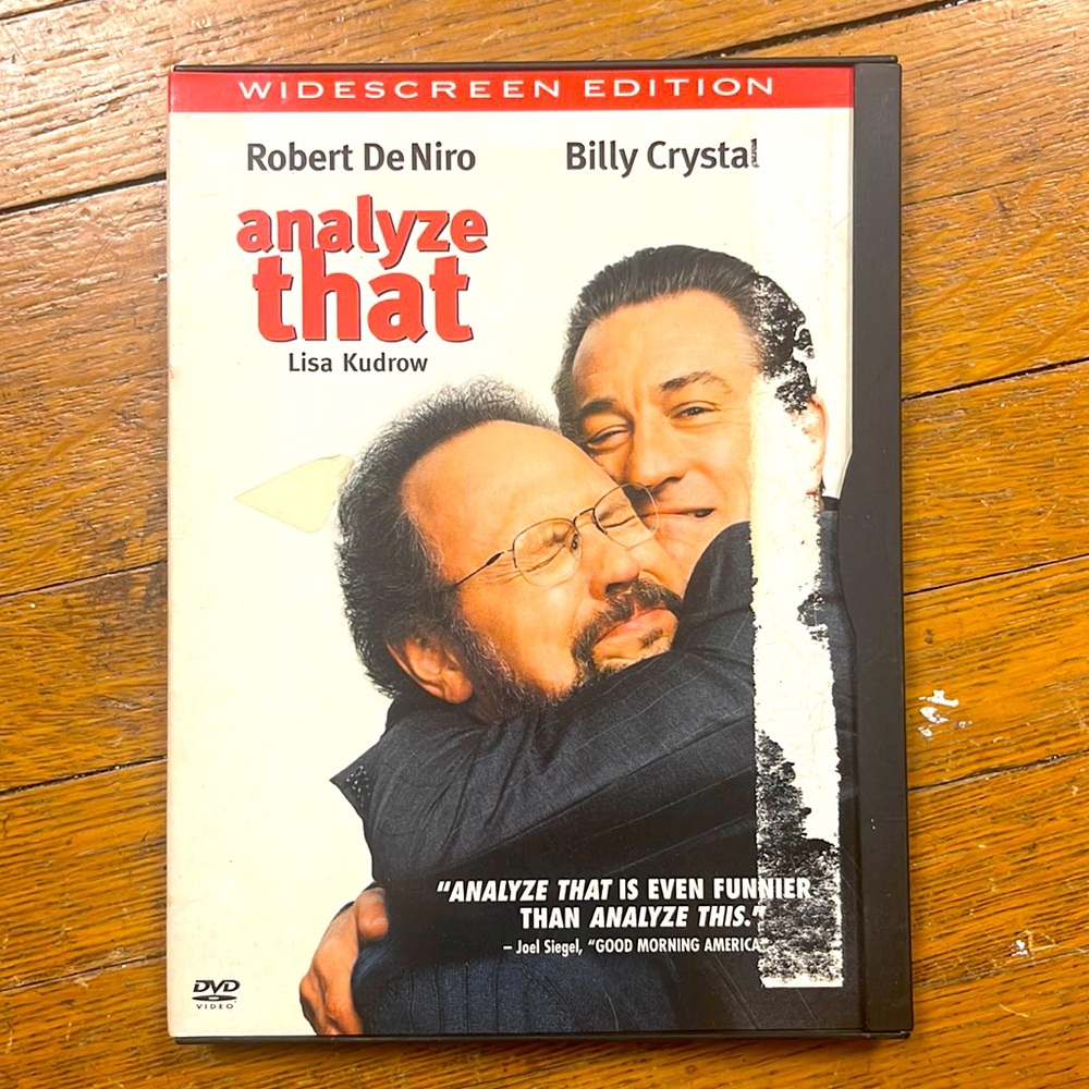 Analyze That dvd with Billy Crystal and Robert De Niro